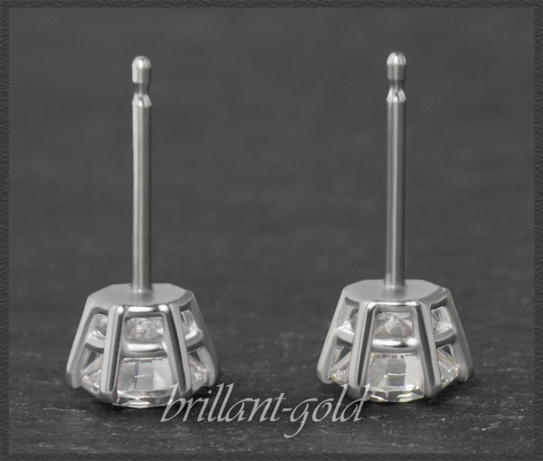 Preview: Brillant Solitär Stecker 585 Gold; 1,53ct, Si1